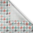 thumbnail image 6 of Ambesonne Abstract Valance & Curtain, Houndstooth Motifs, 55"x24", Dark Coral Mint Green, 6 of 6