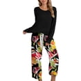 thumbnail image 4 of Conjunto De Ropa Interior De Manga Larga Para Mujer, Conjunto De Pijama Multiusos Para Mujer Elegante Cuello Redondo Lavable A Máquina Para Deportes ANGGREK  Otros, 4 of 6