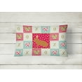 thumbnail image 2 of Carolines Treasures CK5396PW1216 Rex Rabbit Love Canvas Fabric Decorative Pillow, Red, 12H x16W, multicolor, 2 of 3