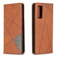 thumbnail image 7 of Dteck Case for Samsung Galaxy S20 FE (6.5 inches),Hybrid Magnetic Leather Rubber Wallet Card Holder Flip Cover Protective Shockproof Kickstand S20 FE 5G Phone Case ,Brown, 7 of 7