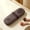 Brown_New#79, variant on Travel Makeup Brush Holder Pouch, Silicone Cosmetic Organizer with Cleaning Panel for Dust-Proof Storage
