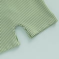 thumbnail image 6 of Glisme Boys Swim Set Toddler Baby Long Sleeve Swimsuit Striped Zipper Bathing Suit Swimwear With Hat 3Pcs Rash Guard Set Durable Green Beachwear Size 12-18 Months, 6 of 6