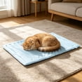 thumbnail image 5 of Dog Cooling Mat, Thickened Breathable Cold Pad for Summer Active Dog, 36x22in Portable Washable Kennel Crate Pet Bed, Rapid Cooling Durable, Blue, 5 of 6