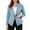 Sky Blue, variant on dGslk Womens Open Front Blazer Long Sleeve Lapel Collar Work Office Business Casual Suit Jacket for Professional Attire Black L