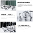 thumbnail image 2 of BEADCEST Mug Display Shelf Folding Glass Cup Drain Rack Grey PP for Adults 1Pack Back to School, 2 of 8