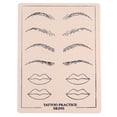 thumbnail image 1 of Práctica de la piel del tatuaje-10 piezas Piel de práctica del tatuaje en blanco Almohadillas de silicona de doble cara Tatuaje Piel de práctica de Microblading para principiantes y artistas, 1 of 5