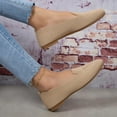 thumbnail image 6 of YLYL Women's Ballet Flats Knit Round Toe Slip on Low Heel Soft Lightweight Casual Penny Loafers, 6 of 7