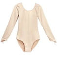 thumbnail image 1 of Uniforme de práctica de ballet para niñas, camiseta de base carnosa para niños, ropa invisible, camiseta de base de baile, ropa de actuación, 1 of 1