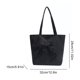 thumbnail image 2 of Bolso Nylon para Mujeres Bolso Hombro Bownot Lindo Bownot Bag Lovely Tote (negro), 2 of 9
