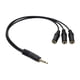 thumbnail image 4 of Divisor de auriculares Cable de audio de 3,5 mm resistente al desgaste y de alto rendimiento 1 a tres, 4 of 9