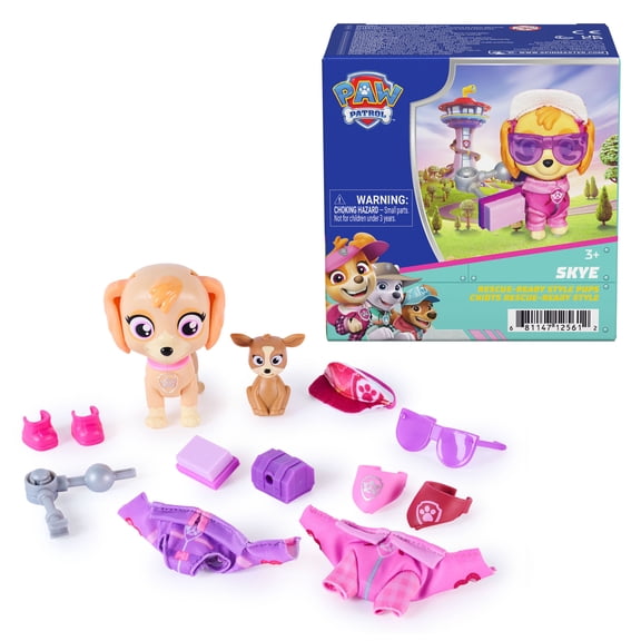 PAW Patrol Skye's World Skye Rescue-Ready Style Pups, Ages 3