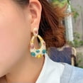 thumbnail image 5 of Dainty Multi Color CZ Drop Big Long Dangle Earrings for Women Party Jewelry Gift, 5 of 9