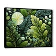 thumbnail image 2 of Designart "Light Green Ferns Plant Whimsical VORTEXs III" Floral Floater Framed Canvas Print, 2 of 7
