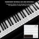 thumbnail image 3 of Tecla de piano Pegatina Pegatinas universales para teclas de Piano pegatina de nota de PVC transparente para 37 49 54 61 88 teclas piezas de Piano para teclado electrónico JShteea El nuevo, 3 of 9