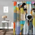 thumbnail image 2 of Orinice Dog Bathroom Decor Set Colorful Luxurious Graphic Print Polyester Fabric Shower Curtain Set with Hooks 69x72, 2 of 7