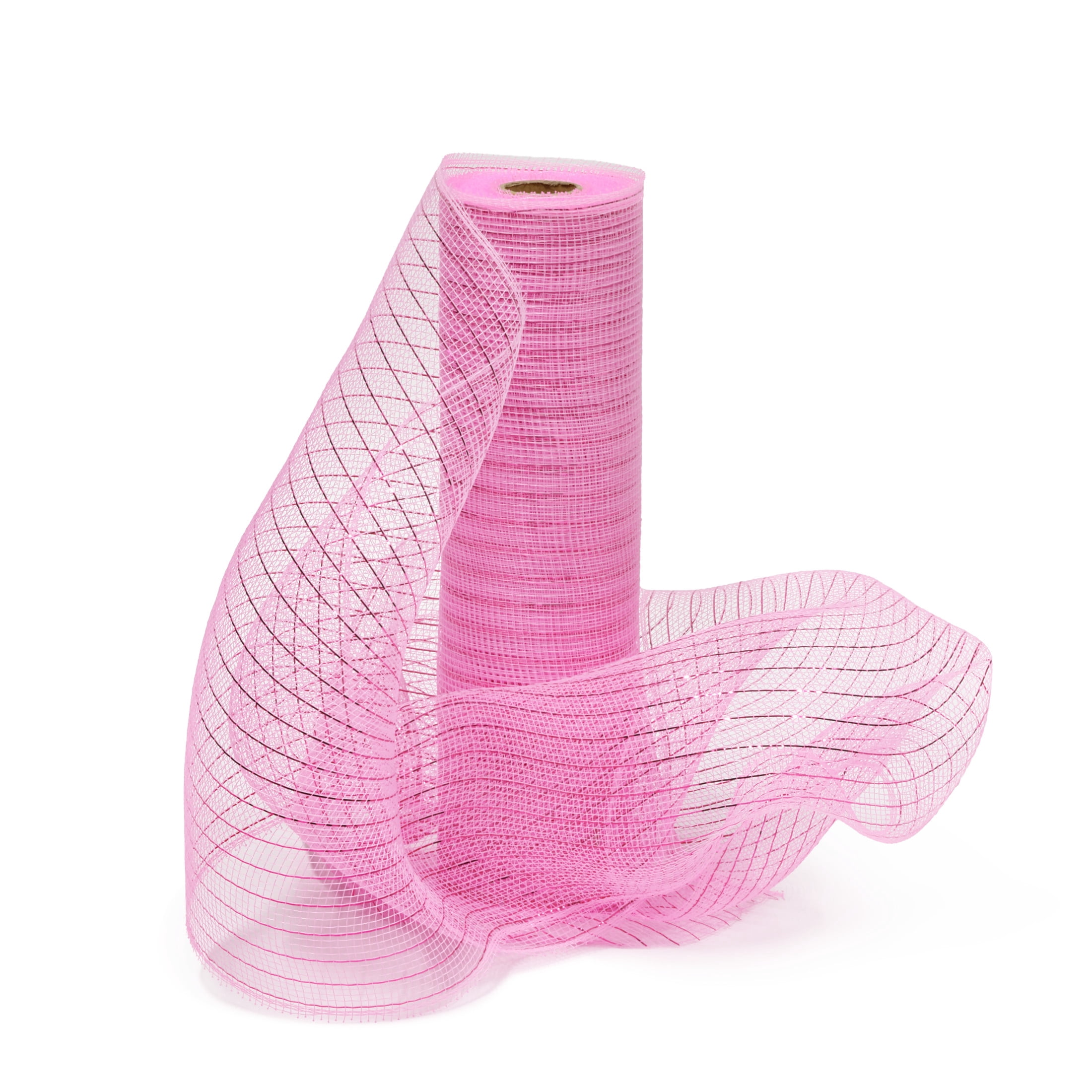 Hello Hobby Light Pink Deco Mesh Roll for Crafts and Decorations, 10 Inches x 10 Yards