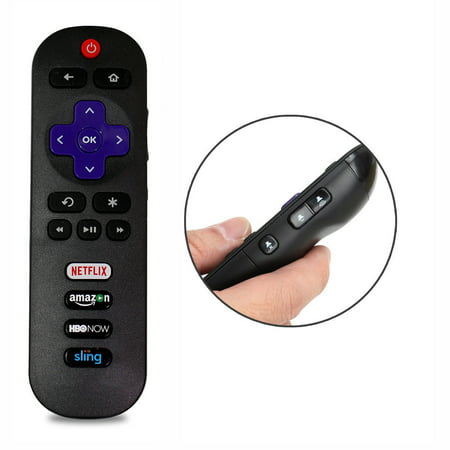 New RC280 Replace Remote fit for TCL ROKU Smart HDTV 28S3750 32FS3700 with HBONOW Amazon Netflix (Best Tv Shows On Netflix And Amazon Prime)