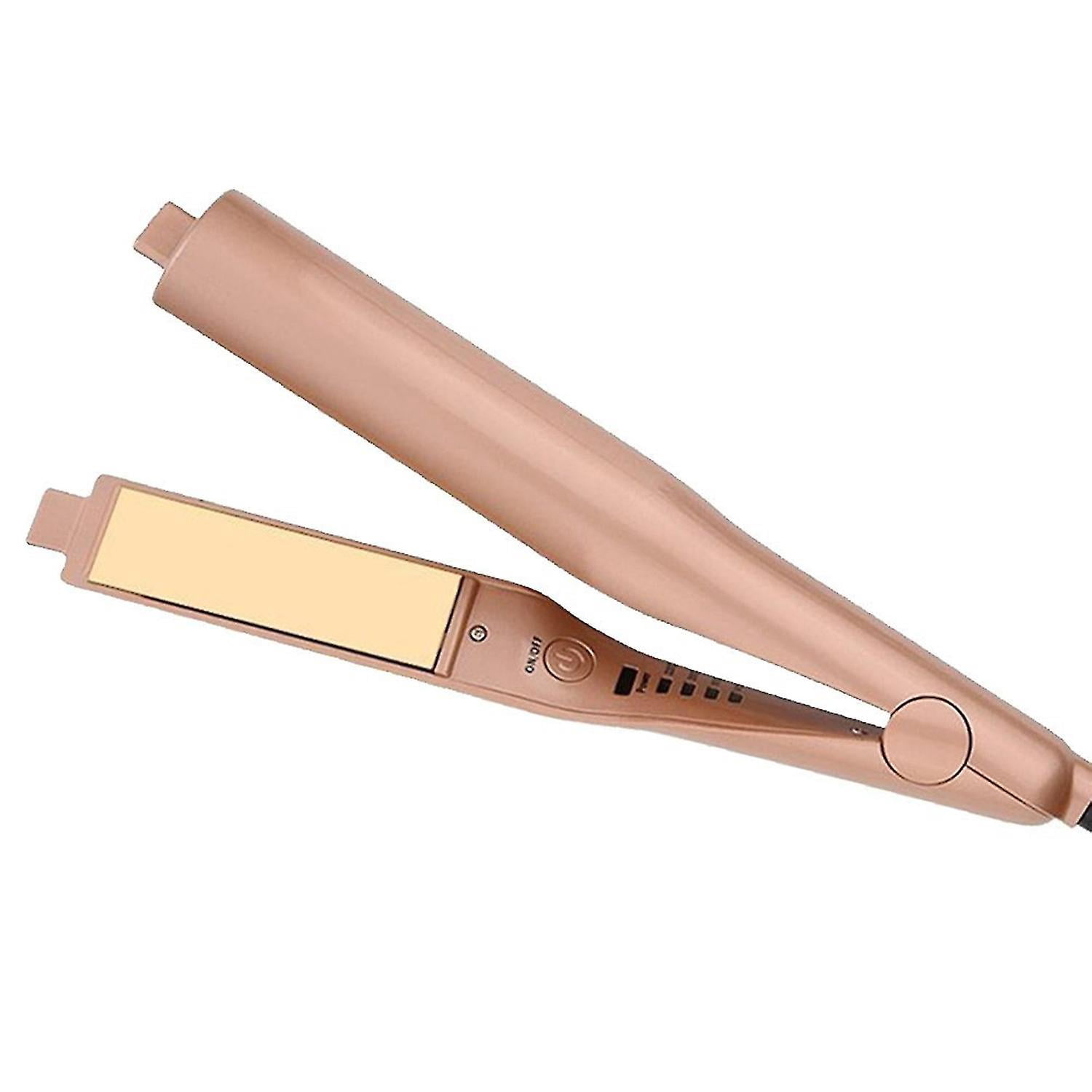 Jinsinto Hair Straighteners, Straightens & Curls, 100-230 Adjustable Temperature With Ceramic Plates - Gold