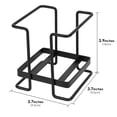 thumbnail image 2 of DODAMOUR Bathroom Cup Dispenser, Small Metal Disposable Paper Cup Holder, Coffee Drink Organizer Paper Cup Storage for Home Office (Small, Black), 2 of 6