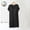 Black, variant on Sakmal Pajama Dress for Women Cute Cotton Loungewear Short Sleeve Black Nightgowns for Women