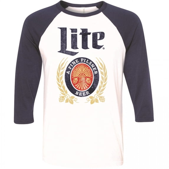 Miller Lite Raglan Baseball Shirt-Small