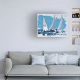 thumbnail image 3 of Beth A. Forst 'Candy Stripe Regatta' Canvas Art, 3 of 3