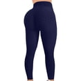 thumbnail image 2 of Womens High Waist Textured Workout Leggings Booty Scrunch Yoga solid color Pants Slimming Ruched Tights 2026, 2 of 4