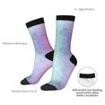 thumbnail image 4 of Pofeuu Beautiful Glitter Print Crew Socks, Adult Running Hiking Socks for Youth and Adult, 4 of 6