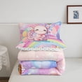 thumbnail image 5 of Manfei Cartoon Axolotl Twin Comforter Sets,Colorful Salamander Bedding Set,Polkadot Reversible,2pcs,1 Comforter and 1 Pillowcase, 5 of 7