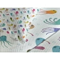 thumbnail image 4 of Ambesonne Octopus Quilted Bedspread Set 3 Pcs, Maritime Cartoon Style, Queen Size, Multicolor, 4 of 5