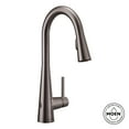 thumbnail image 4 of Moen 7864EWBLS Sleek Motionsense Wave Sensor Touchless One-Handle High Arc Pulldown Modern Kitchen Faucet Featuring Power Clean, Black Stainless, 4 of 7