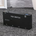 thumbnail image 1 of OULII 1Pcs 4 Port VGA Video Switch Box Adapter Converter for LCD PC Devices Plug and Play Metal Plastic, 1 of 4
