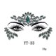 thumbnail image 4 of 3pcs Halloween Noctilucent Face Gems Tattoo Sticker,cosplayf, 4 of 4