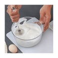 thumbnail image 2 of Stainless Steel Semi-Automatic Egg Whisk - 3PCS Hand Whisk Blender (Blue), 2 of 5