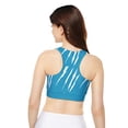 thumbnail image 4 of Effete Feline Claw Marks Scratch Fully Lined Padded Sports Bra (AOP), 4 of 4