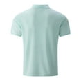 thumbnail image 4 of hotojiny Golf Shirts for Men Casual Short Sleeve Breathable Pique Henley T Shirts Classic Collarless Button Work Shirts for Men, 4 of 6