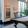 thumbnail image 3 of GSE Games & Sports Expert 6/8/12 Wall Mounted Billiard Cue Rack. Pool Cue Stick Rack with Screw Fitting for Game Room, Home, Bar - 8 Cue Brushed Gray, 3 of 8
