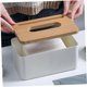 thumbnail image 2 of Tissue Box Car Tissue Holder Table Tissue Holder Household Tissue Box Set Facial Tissue Cube Tissue Box with Wooden Lid Napkin Holder Storage Box, 2 of 4