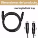 thumbnail image 3 of Micrófono Xlr Estéreo Con Doble Blindaje De 6 M Y Audio Tota, 3 of 8