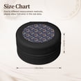 thumbnail image 2 of Yiaed Boho Style Sunflowers Design Print Travel Jewelry Case Bridesmaid Gift Boxes Jewelry Travel Organizer Small Round Jewelry Box Mini Storage-Black, 2 of 7