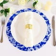 thumbnail image 2 of FacoFaco Disposable Royal Blue Round Placemats Set of 12 Metallic Glitter Foil Mesh Dinning Table Place Mates 13 Inch for Wedding Birthday Party Holiday Decoration, 2 of 17
