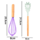 thumbnail image 2 of Juego de utensilios de cocina de 2 piezas, utensilios de cocina de silicona para utensilios de cocina antiadherentes con mango de madera, 2 of 5