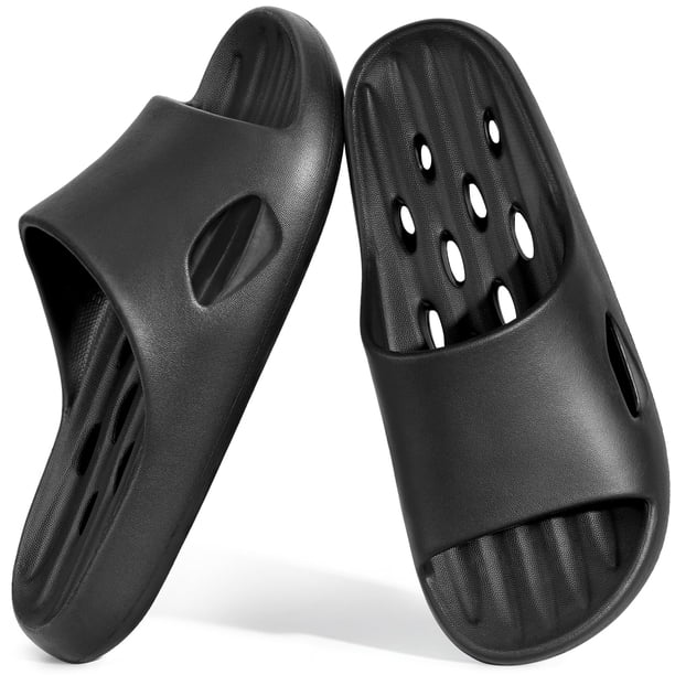 Sandalias para ducha Aoowoll antideslizantes de EVA negras EU44-45