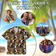 thumbnail image 6 of Netecom Holstein Cow Hawaiian Shirt for Men, Button Down Summer Beach Short Sleeve, Tropical Style, Sizes S-5XL, 6 of 6