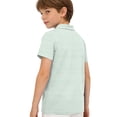 thumbnail image 4 of Grblisyd Boys' School Uniform Short Sleeve Polo Shirt Button Closure Casual Soft Back to School Shirts, 4 of 6