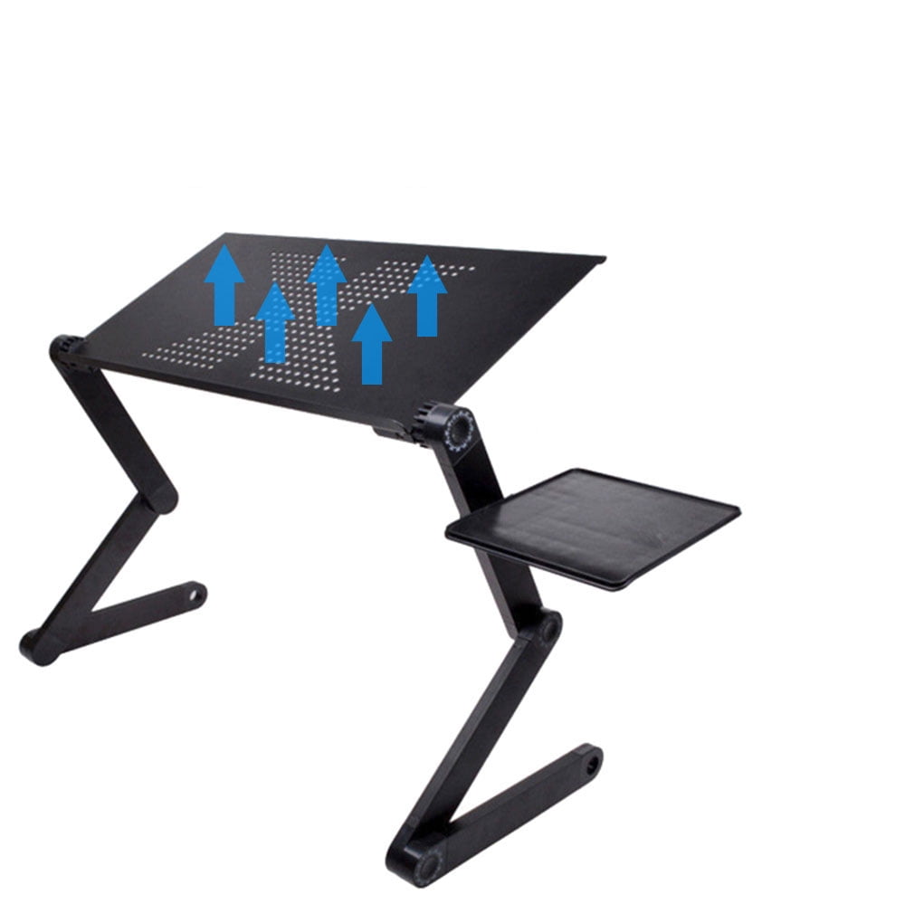 Portable Laptop Table Notebook Bed Tray Reading Stand Foldable W Mouse