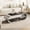 Black and Silver, variant on Sumdeal 57 in 2-Tier Rectangular Coffee Table, Black Tempered Glass with Gold Stainless Steel Frame