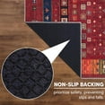 thumbnail image 5 of Keen Home Design Machine Washable Area Rugs with Non-slip Backing, Ideal for Hallway, Living Room, Bedroom, Kitchen and Laundry Room, Vintage Moroccan and Low Pile Rug ( 2' x 3' ), 5 of 9