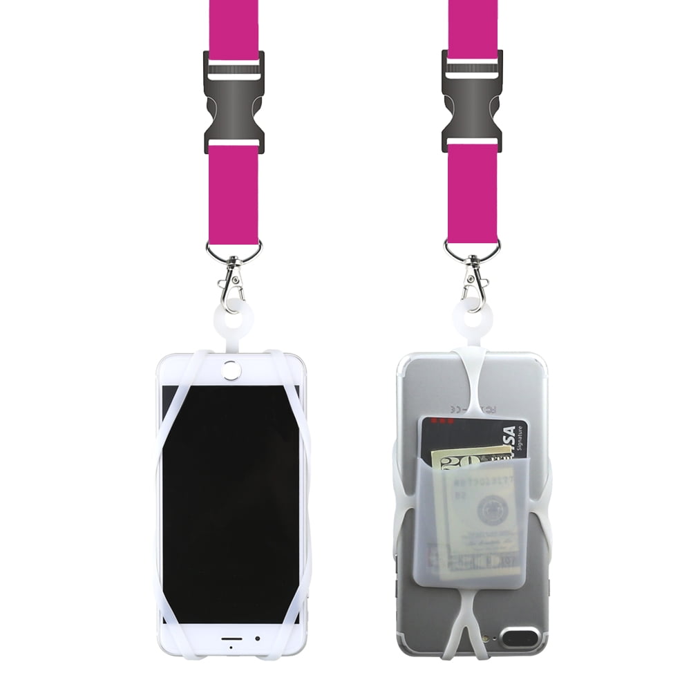 Photo 1 of Gear Beast Universal Cell Phone Lanyard Compatible with iPhone, Galaxy Most Smartphones Includes Phone Case Holder with Card Pocket,Soft Neck Strap with Breakaway Clasp Detachable Convenience Clip