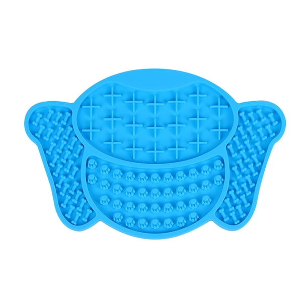 Almohadilla para lamer de silicona para mascotas - Cabeza de perro azul Ormromra CPB-US-CJZ607-1